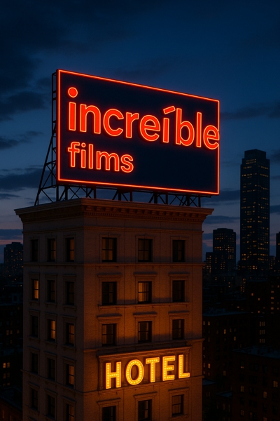 Cámara de cine sobre trípode