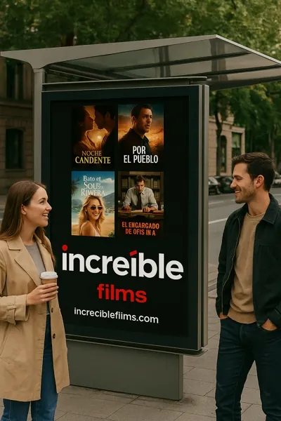 Cámara de cine sobre trípode